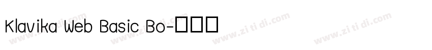 Klavika Web Basic Bo字体转换